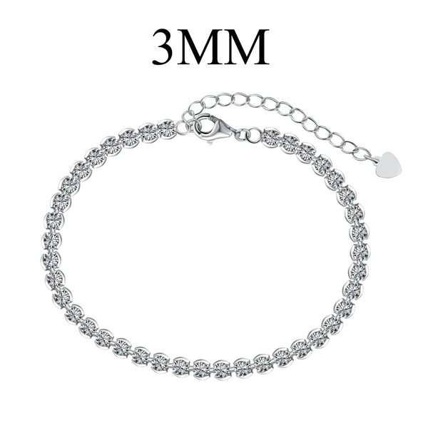<magic> Verziertes funkelndes Armband im Rundschliff für den Alltag</magic>