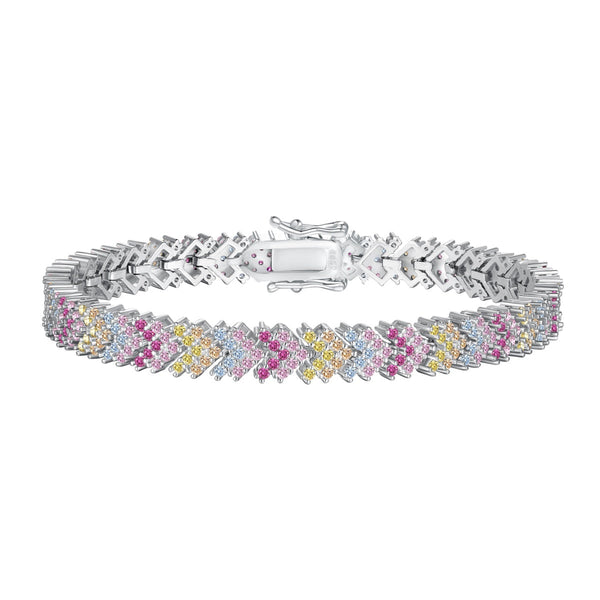 <magic> Verziertes funkelndes Partyarmband im Rundschliff</magic>