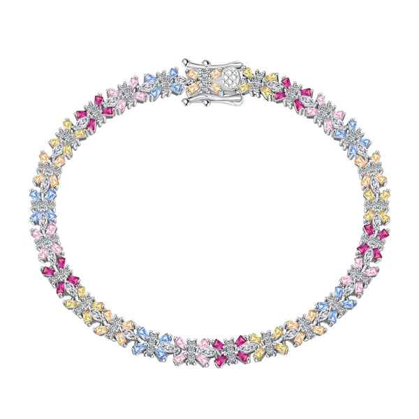 <magic> Strahlend buntes Partyarmband im Smaragdschliff</magic>