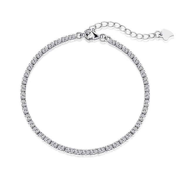 <magic> Elegantes Smaragdschliff-Tagesarmband</magic>