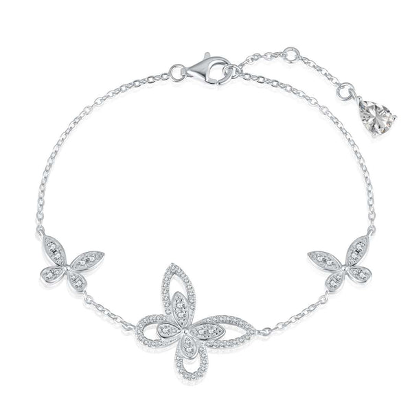 <magic> Zartes Armband mit Schmetterlingsanhänger</magic>