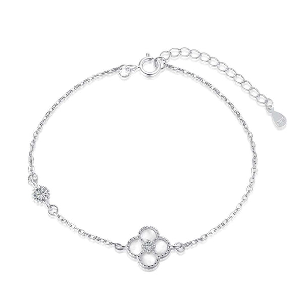 <magic> Zartes vierblättriges Kleeblatt-Armband</magic>