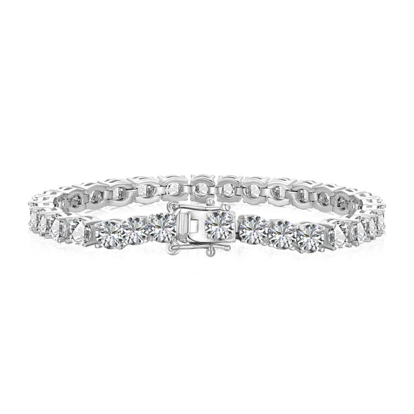 <magic> Verziertes funkelndes Hochzeitsarmband im Rundschliff</magic>