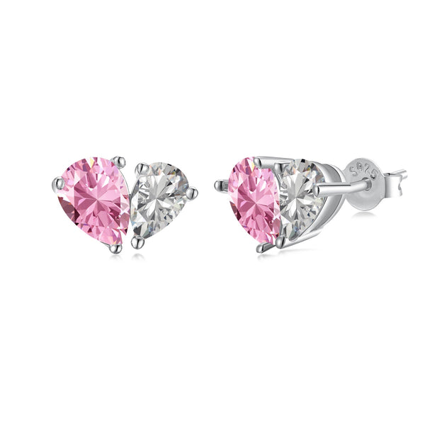 <magic> Schillernde, elegante Ohrringe mit Herzschliff für Liebhaber</magic>