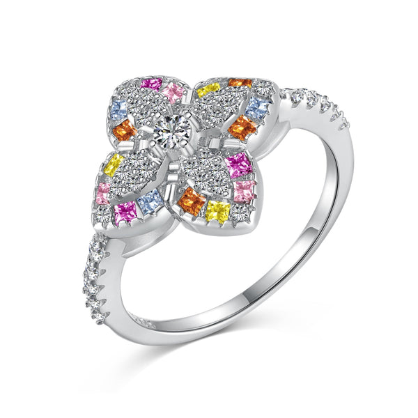 <magic>豪華なカラフルな花の形のバンケットリング</magic>