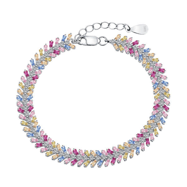 <magic> Zierliches strahlendes Smaragdschliff-Tagesarmband</magic>