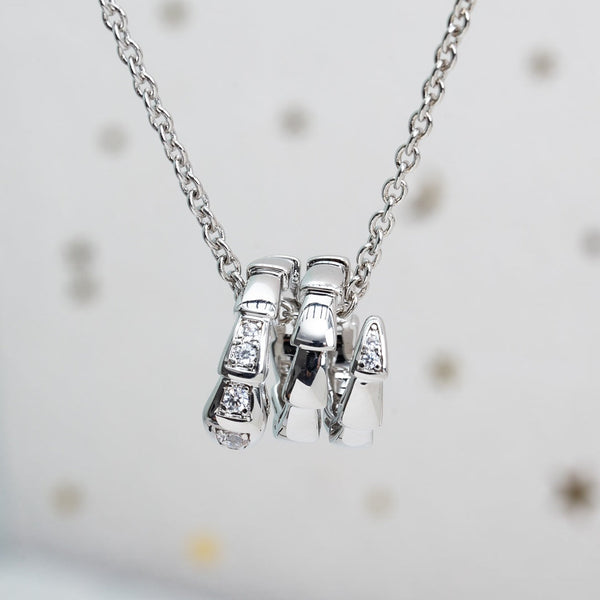 <MAGIC>SERPENTI SILVER NECKLACE DIAMOND