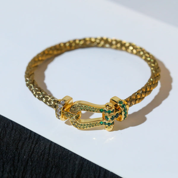 <MAGIC>FORCE 10 GOLD GREEN DIAMOND PAVED