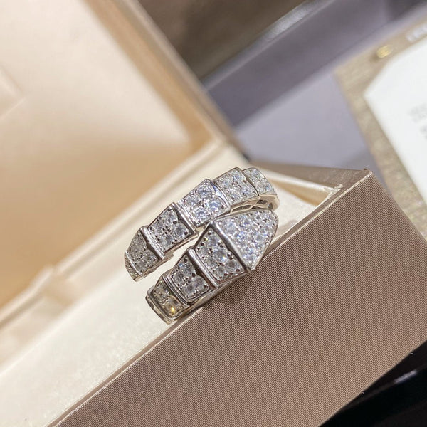 <MAGIC>SERPENTI RING SILVER DIAMOND PAVED