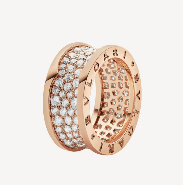 <MAGIC>ZERO 1 WITH PAVED DIAMONDS ON THE SPIRAL RING