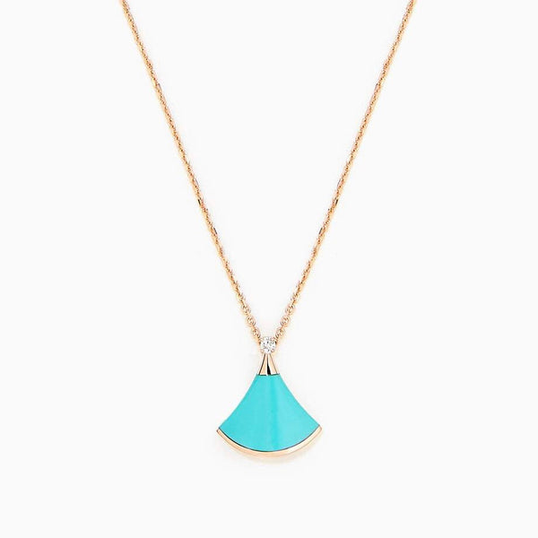 <MAGIC>DREAM NECKLACE TURQUOISE PINK GOLD