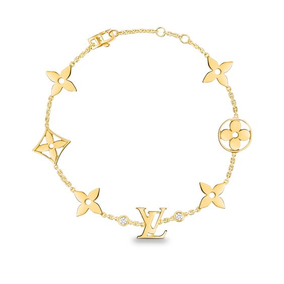 <MAGIC>STAR AND SUN 7 MOTIFS GOLD BRACELET
