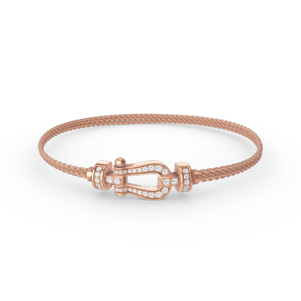 <MAGIC>FORCE SMALL HORSESHOE  DIAMOND CHAIN ROPE BRACELET