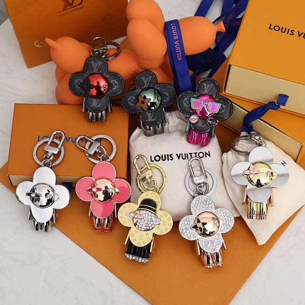 L...VMP1990 SUNFLOWER KEYCHAIN - NEW TITANIUM STEEL/COLORED TITANIUM ELECTROPLATED KEYCHAIN