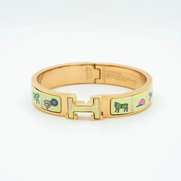 <MAGIC>H PINK GOLD BRACELET CREAM CERAMIC