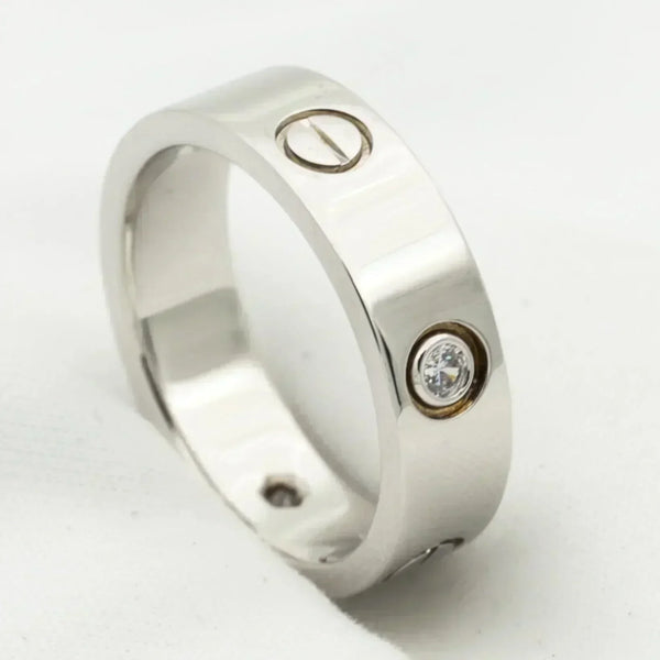 <magic>ラブリング 5.5mm 3ダイヤモンド シルバー</magic>