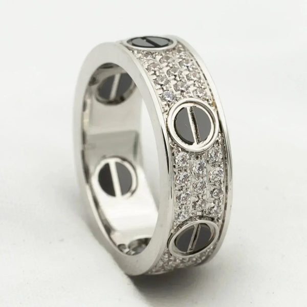 <magic>ラブリング 5.5mm ダイヤモンド パヴェ セラミック</magic>