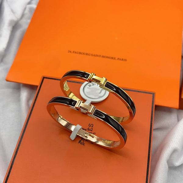 <MAGIC>CLASSIC HM CLIC BLACK 8MM ENAMEL BRACELET