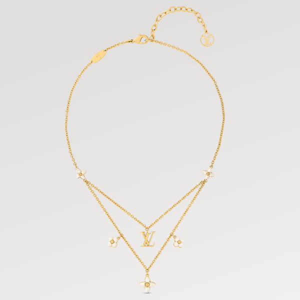 <MAGIC>FLOWERGRAM GOLD MOP DOUBLE ROW NECKLACE