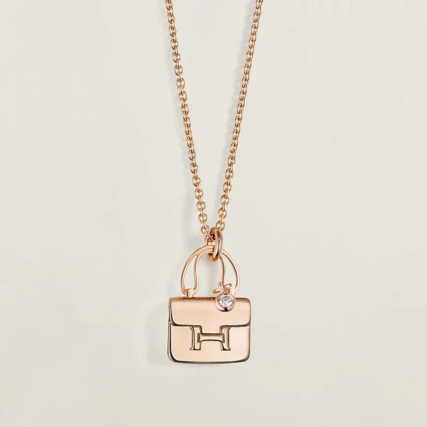 <MAGIC>AMULETTE PEDANT ROSE GOLD NECKLACE