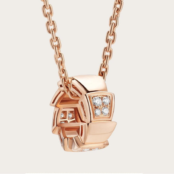 <MAGIC>SERPENTI PEDANT DIAMOND PINK GOLD NECKLACE