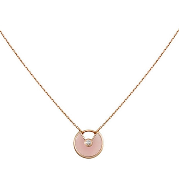 <MAGIC>AMULETTE ROSE GOLD PINK MOP NECKLACE