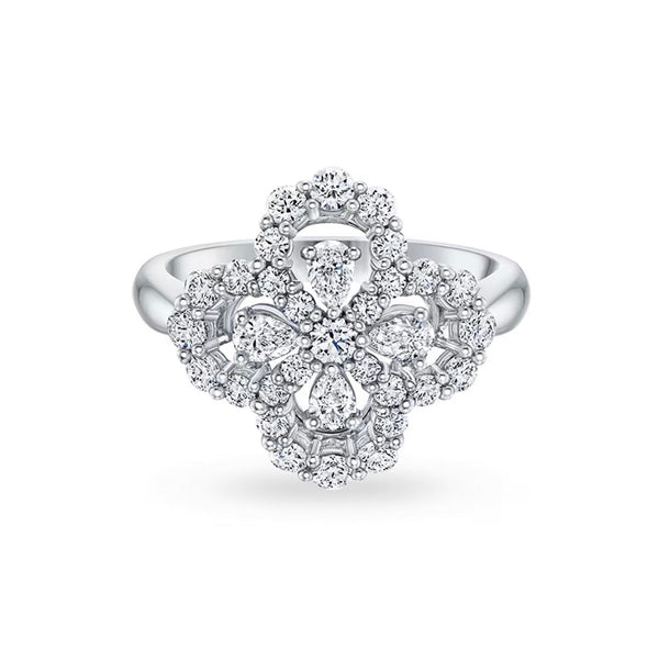 <MAGIC>LOOP RING FULL MOTIF DIAMOND 16MM SILVE