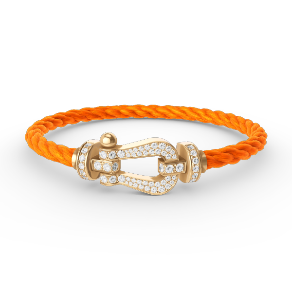 <MAGIC>FORCE LARGE HORSESHOE FULL DIAMOND BRACELET GOLD