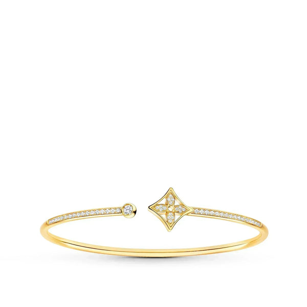 <MAGIC>IDYLLE GOLD OPEN BRACELET DIAMOND PAVED