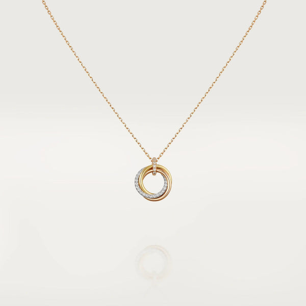 <magic> TRINITY HALSKETTE SILBER GOLD ROTGOLD DIAMANTEN </magic>
